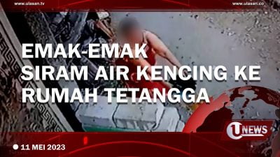 [Video] Emak-Emak Siram Air Seni Ke Rumah Tetangga Agar Tak Betah