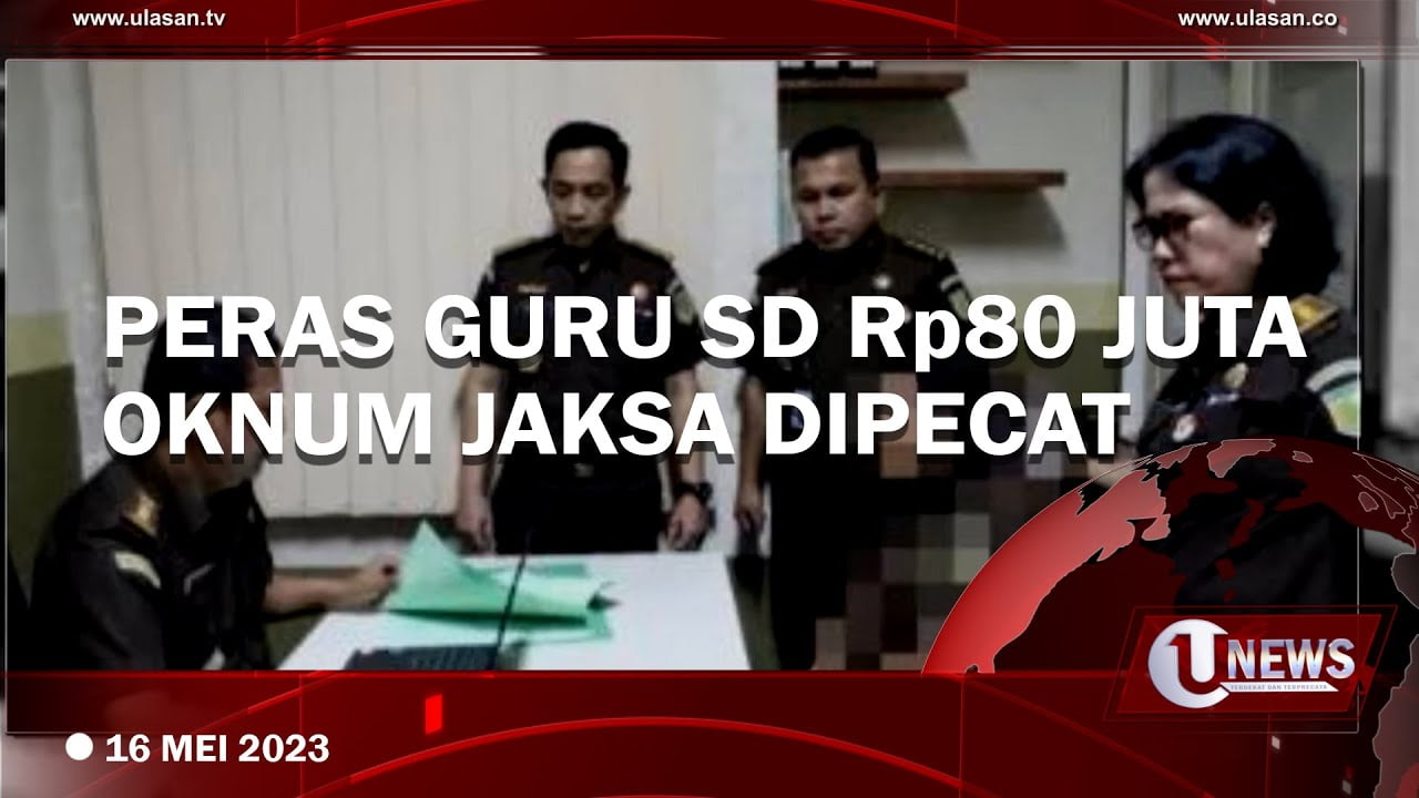 Oknum Jaksa di Batubara Dipecat, Diduga Peras Guru SD