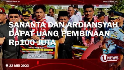 [Video] Dua Atlet Kepri Peraih Emas Sea Games Dapat Uang Pembinaan Rp100 Juta