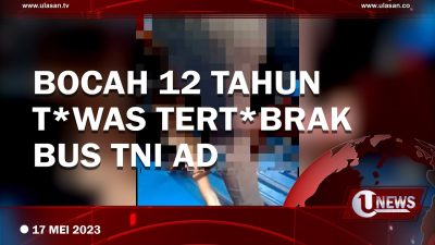 [Video] Bocah 12 Tahun Tewas Tertabrak Bus TNI AD Bawa Anak TK