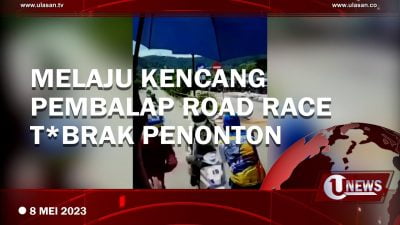 [Video] Rem Blong, Pembalap Road Race Tabrak Panitia dan Penonton