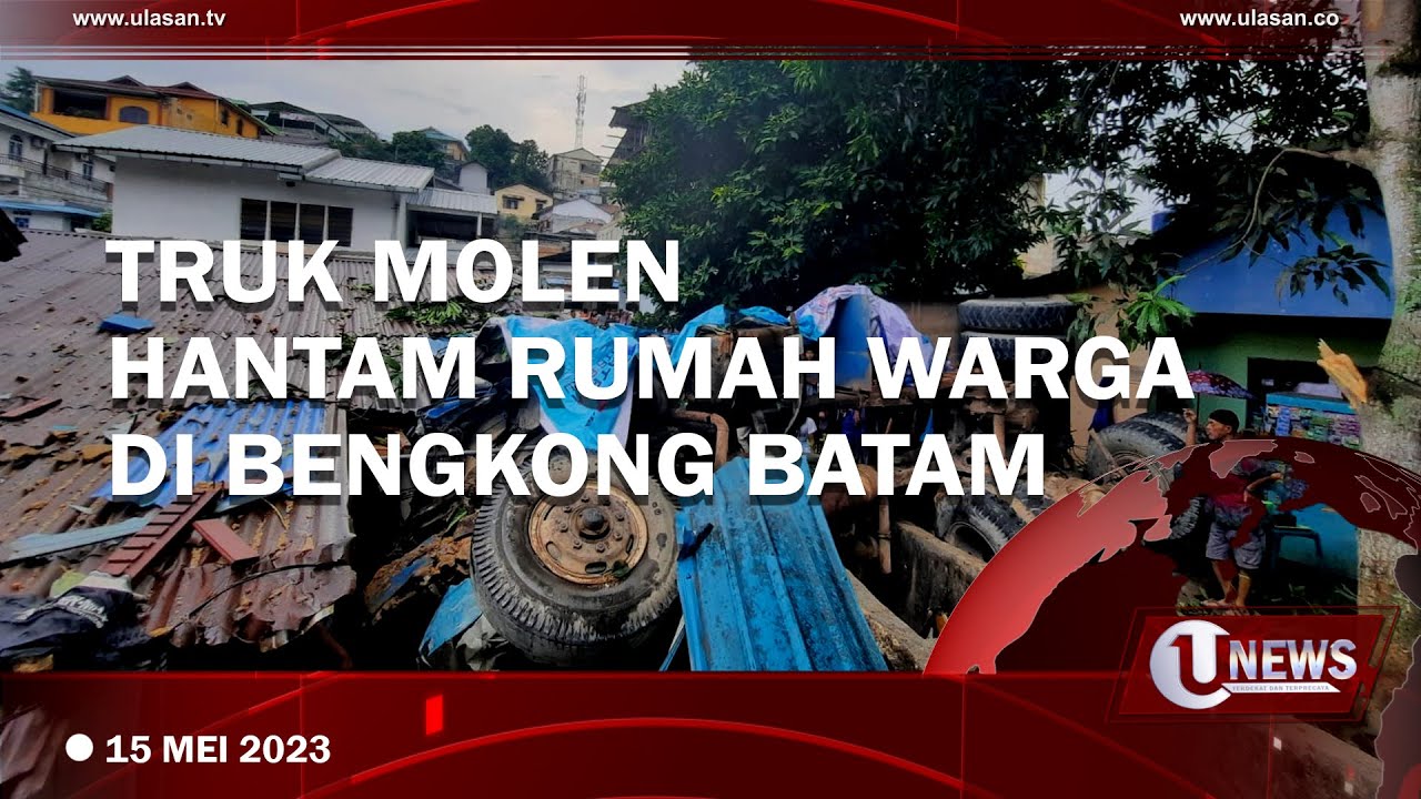 Truk Molen Hantam Rumah Warga di Bengkong, Dua Orang Terluka