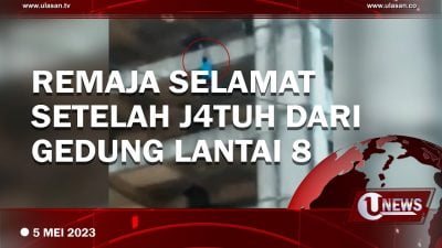 [Video] Diduga mabuk, Remaja Jatuh dari Lantai 8 Gedung Kosong