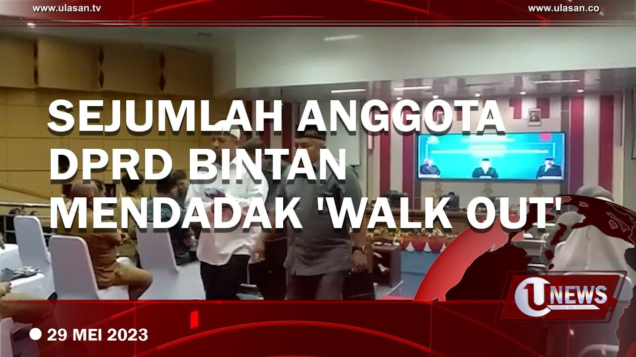 Lima Fraksi DPRD Bintan Walk Out Dari Sidang Paripurna