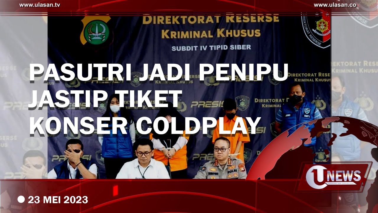 Pasutri Lakukan Penipuan Jasa Titip Beli Tiket Konser Coldplay