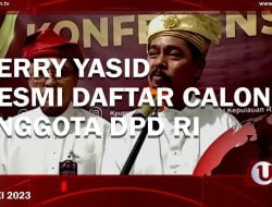 [Video] Gerry Yasid Resmi Daftar Calon Anggota DPD RI