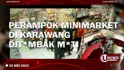 [Video] Lawan Petugas, Satu Perampok Minimarket Karawang Ditembak Mati