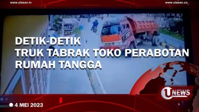 [Video] Truk Tabrak Toko Perabotan Rumah Tangga di Kolaka