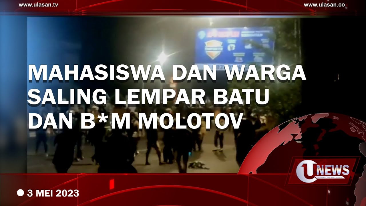 Demo Mahasiswa di Makassar Berujung Bentrok dengan WargaDemo Mahasiswa di Makassar Berujung Bentrok dengan Warga
