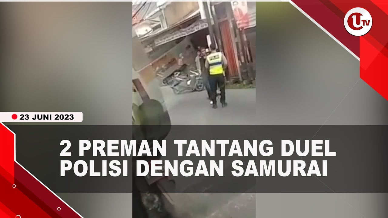 [Video] Dua Preman Ancam Polisi Dengan Samurai Diringkus