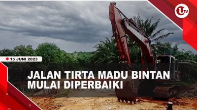 [Video] Jalan Tirta Madu Bintan Mulai Diperbaiki
