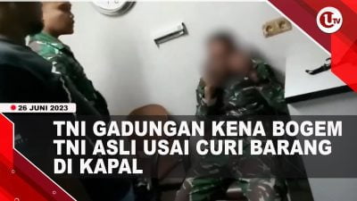 [Video] TNI Gadungan Curi Barang Penumpang Dikapal, Kepergok TNI Asli