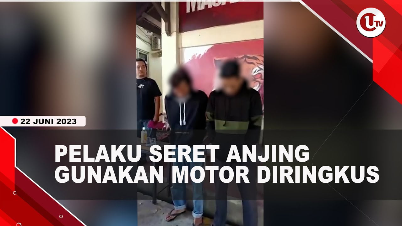 Polisi Ringkus Dua Pelaku Seret Anjing Gunakan Sepeda Motor