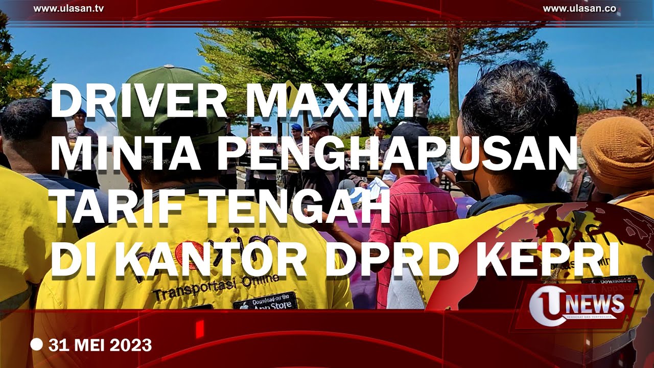 [Video] Driver Maxim Minta Penghapusan Tarif Tengah di Kantor DPRD Kepri