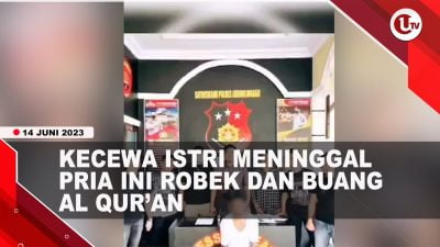 [Video] Pria di Lubuklinggau Ditangkap Polisi Usai Robek dan Buang Al Qur’an