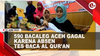 [Video] Absen Tes Baca Al Qur’an, 590 Bacaleg Aceh Gagal Ikut Pemilu 2024