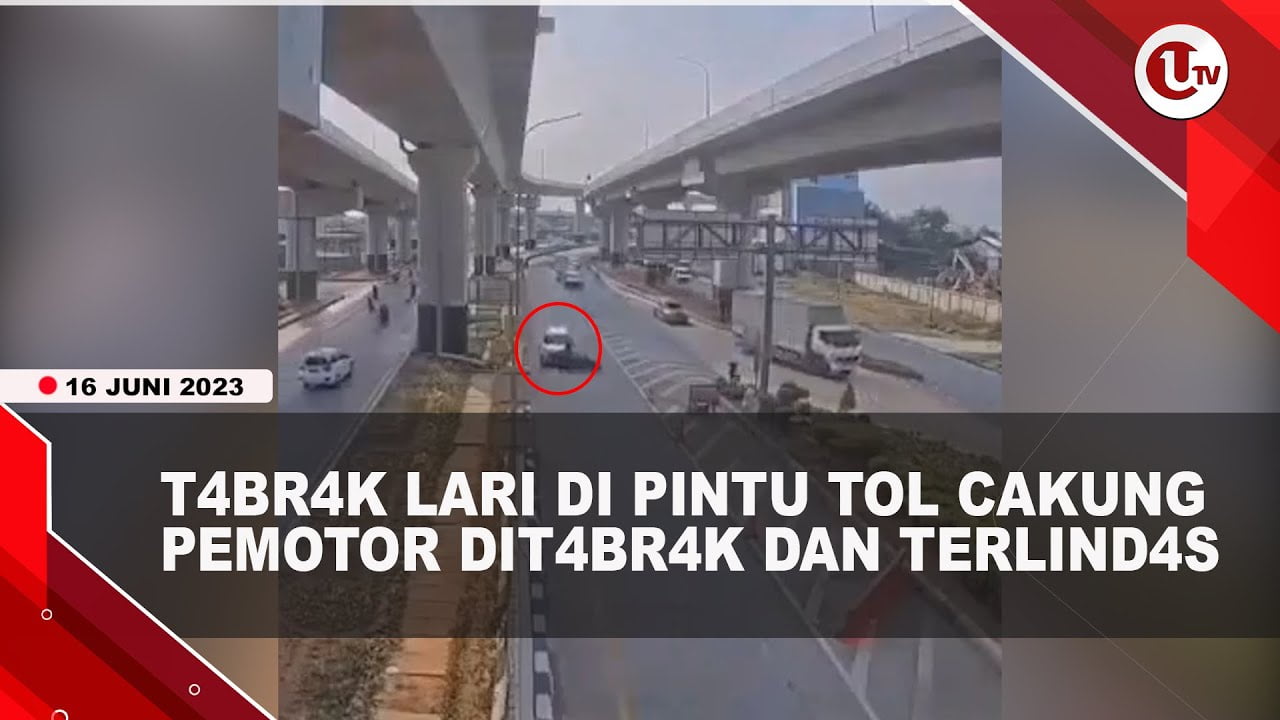 [Video] Pelaku Tabrak Lari di Pintu Masuk Tol Cakung Telah Menyerahkan Diri