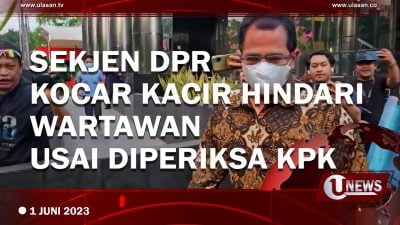 [Video] Diperiksa KPK, Sekjen DPR Indra Iskandar Kocar Kacir Hindari Awak Media