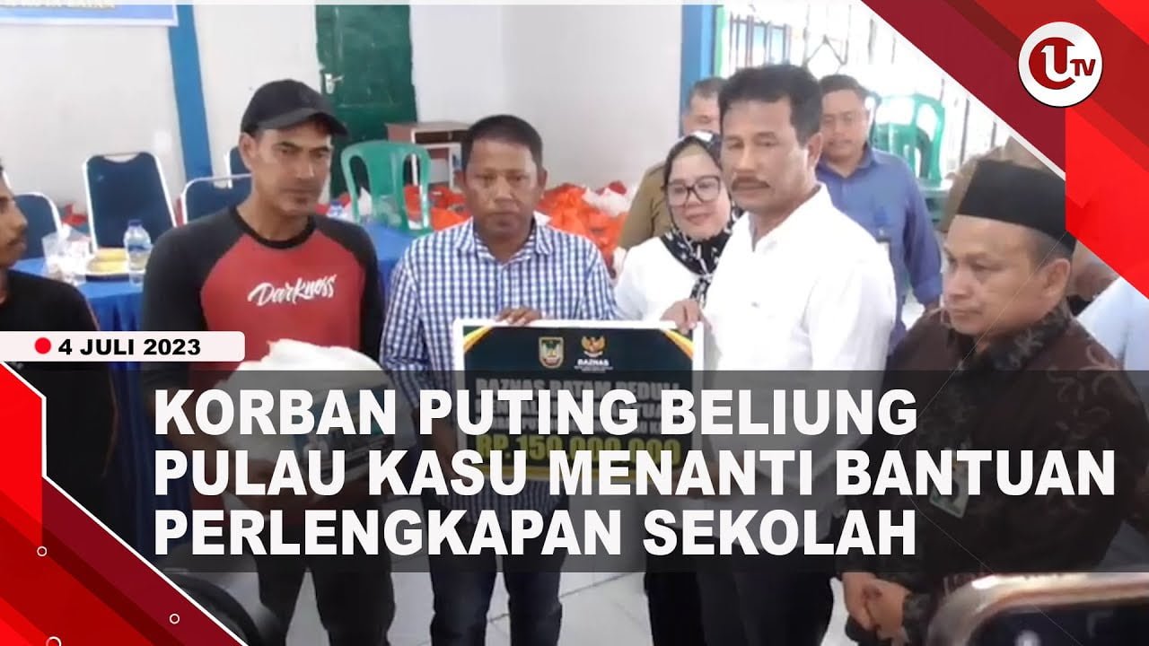 [Video] Korban Puting Beliung Pulau Kasu Menanti Bantuan Perlengkapan Sekolah