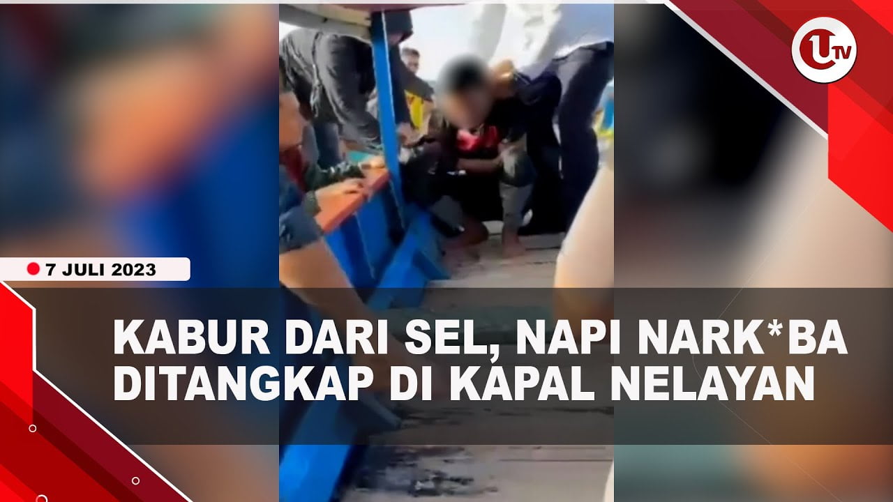 [Video] Napi Narkoba Ditangkap Setelah Kabur Menaiki Kapal Nelayan