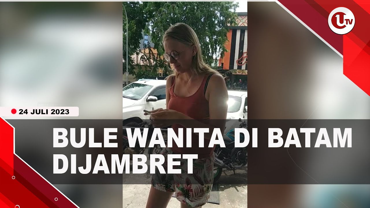 [Video] Bule Wanita Jadi Korban Penjambretan di Batam