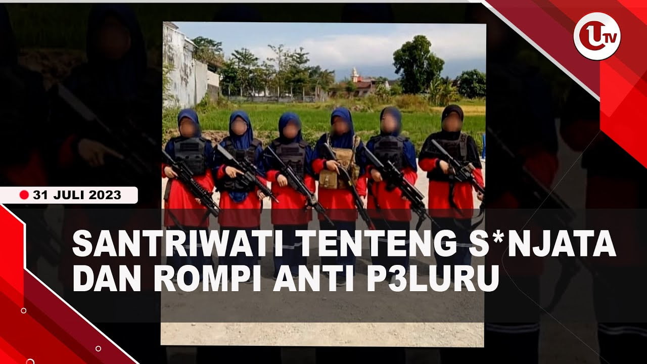 [Video] Heboh, Foto Santriwati Tenteng Airsoft Gun dan Kenakan Rompi Anti Peluru | U-NEWS