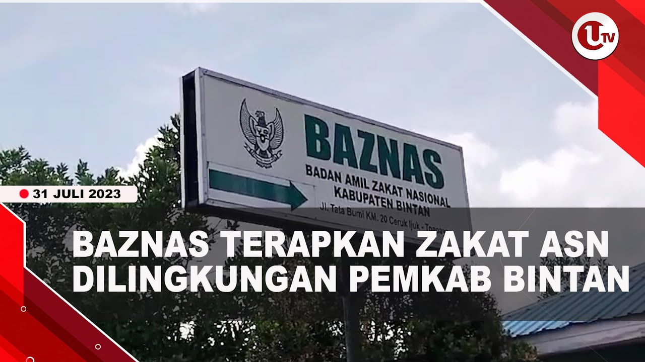 [Video] BAZNAS Akan Terapkan Zakat ASN di Bintan Pada Agustus 2023 | U-NEWS