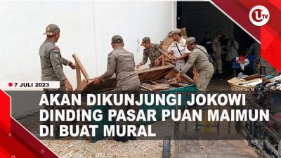 [Video] Satpol PP Tertibkan Lapak Pedagang Pasar Puan Maimun
