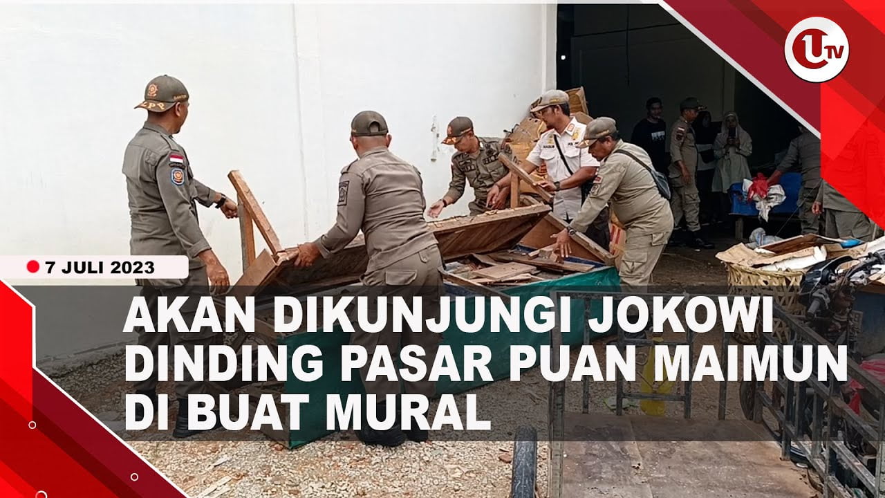 [Video] Satpol PP Tertibkan Lapak Pedagang Pasar Puan Maimun