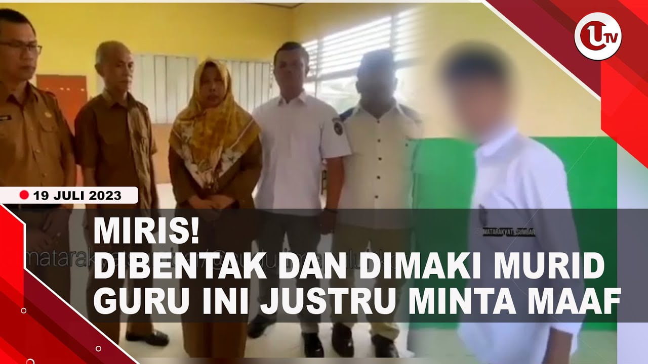 [Video] Guru SD di Sumbar Minta Maaf usai Dimaki dan Dibentak Murid