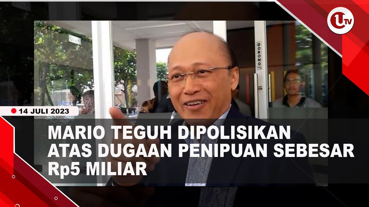 [Video] Mario Teguh Dipolisikan Atas Dugaan Penipuan dan Penggelapan Uang Rp5 Miliar