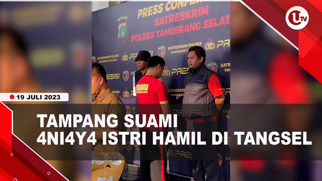 [Video] Buron 5 Hari, Suami Aniaya Istri Hamil di Tangsel Ditangkap Polisi