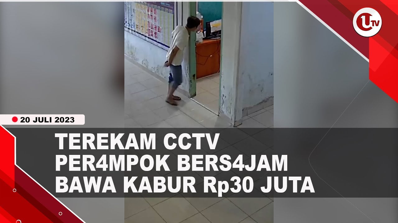 [Video] Perampok Bersajam Ancam Dua Pegawai dan Bawa Kabur Rp30 Juta | U-NEWS