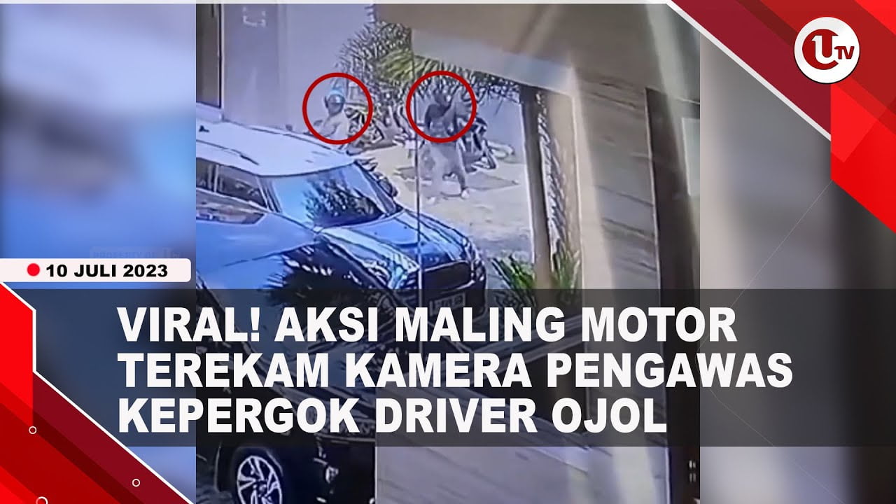 [Video] Pergoki Maling Motor, Driver Ojol di Ancam