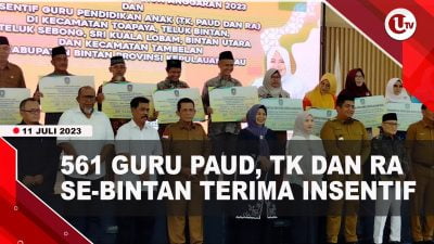 [Video] 561 Guru PAUD, TK dan RA Se-Bintan Terima Insentif dari Pemprov Kepri