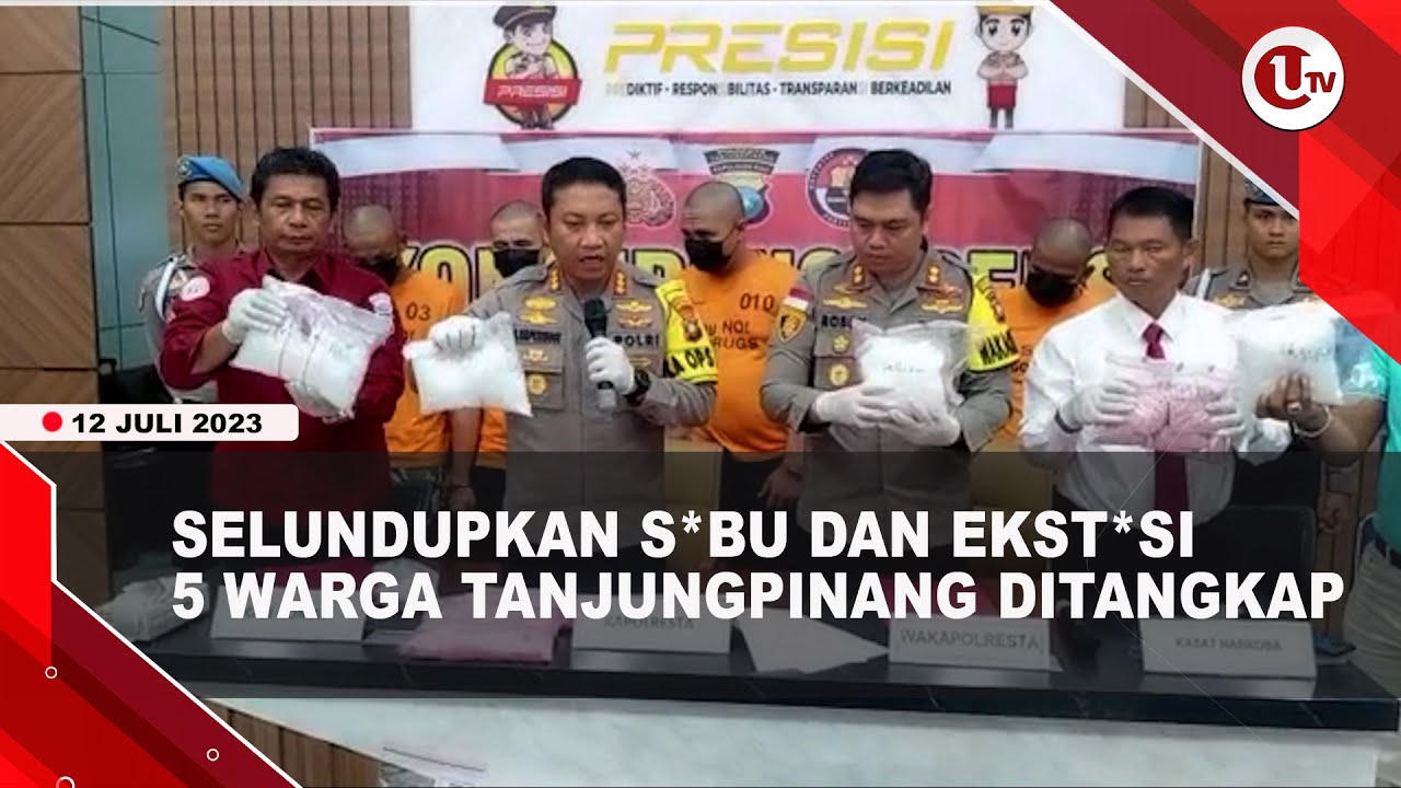 [Video] 5 Pelaku Penyelundupan S*bu dan Ekst*si dari Malaysia Diringkus