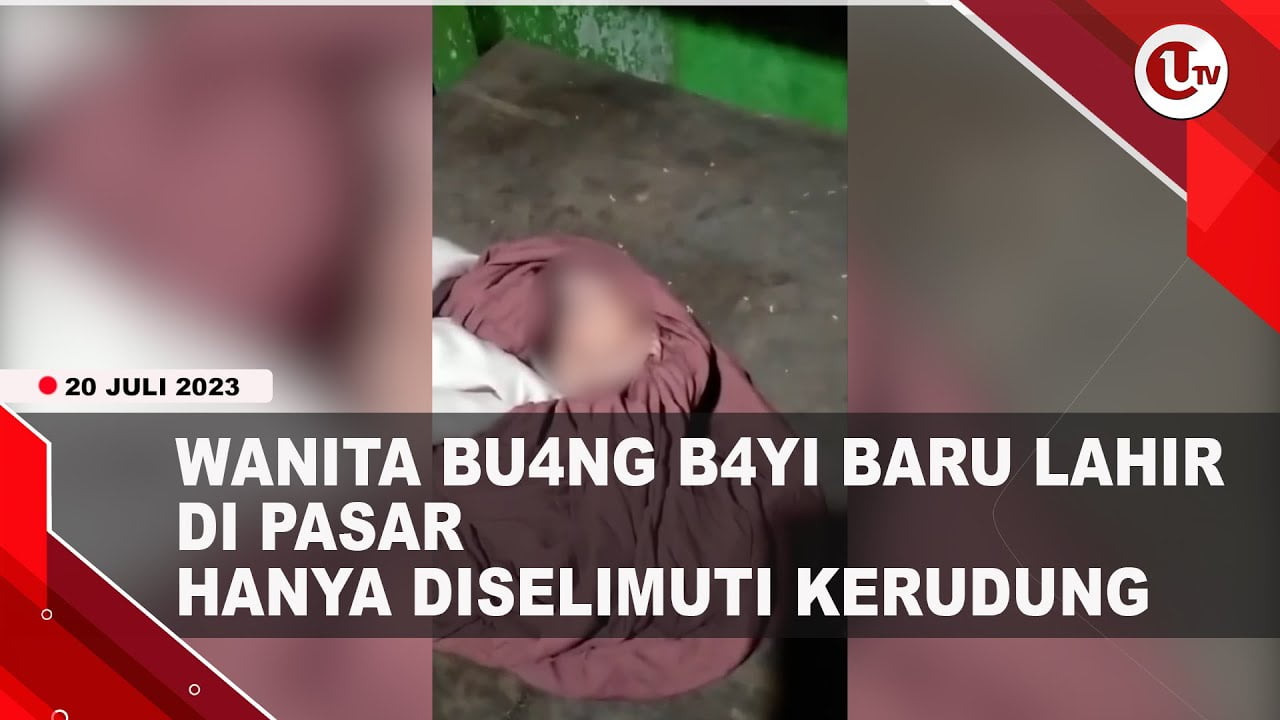 [Video] Wanita Tega Buang Bayi Baru Lahir di Pasar Cakung | U-NEWS
