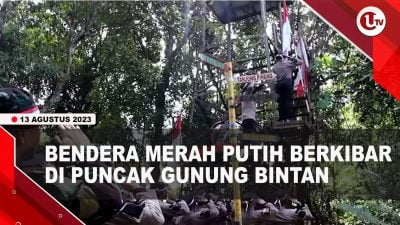 [Video] Polres Bintan Kibarkan Bendera Merah Putih Di Puncak Gunung Bintan | U-NEWS