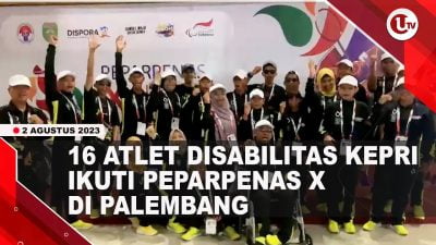 [Video] 16 Atlet Disabilitas Kepri Ikuti Peparpenas X di Palembang | U-NEWS
