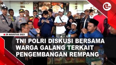 [Video] TNI POLRI Diskusi Bersama Warga Galang Terkait Pengembangan Rempang | U-NEWS