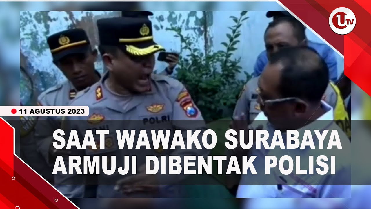 [Video] Dituding Provokasi Warga, Wakil Wali Kota Surabaya Dibentak Polisi | U-NEWS