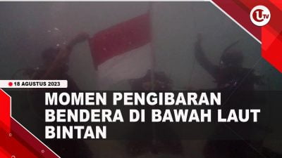 [Video] Bendera Merah Putih Berkibar di Bawah Laut Bintan| U-NEWS