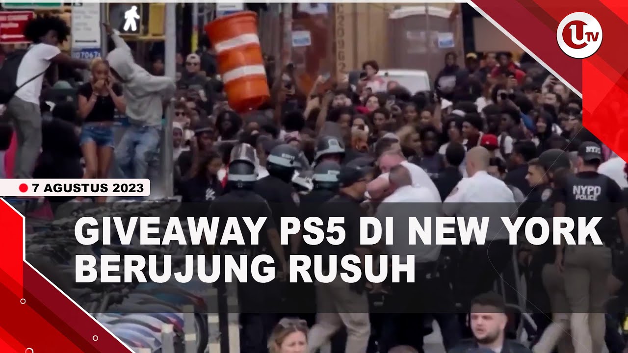 [Video] Giveway PS5 di New York Rusuh, Streamer Kai Cenat Ditangkap | U-NEWS