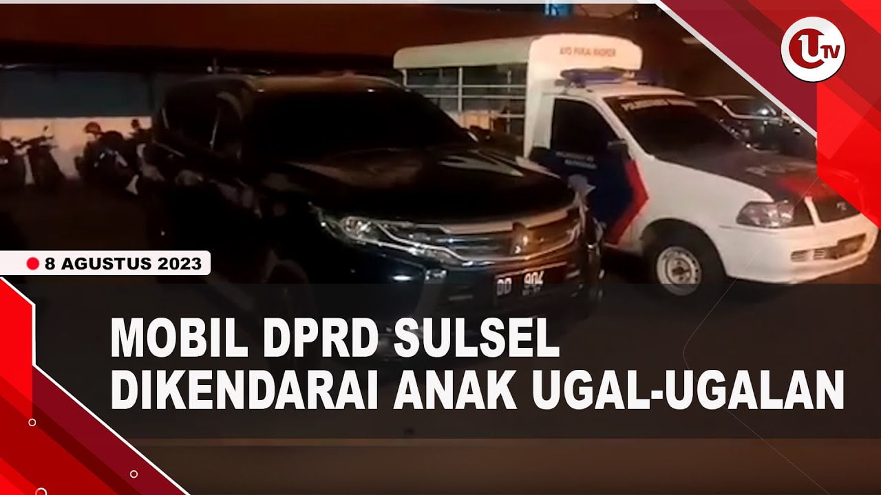 [Video] Mobil Operasional Wakil Ketua DPRD Sulsel Dikendarai Anak Ugal-Ugalan | U-NEWS