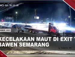 [Video] Truk Tabrak 4 Mobil Dan 20 Motor Di Exit Tol Bawen