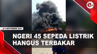 [Video] Truk Muatan 45 Sepeda Listrik Hangus Terbakar Di Jalur Pantura | U-NEWS