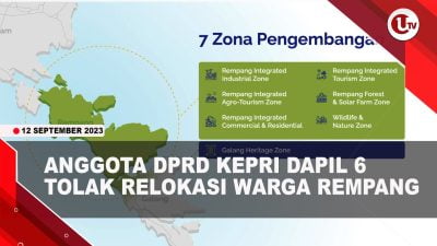[Video] Anggota DPRD Kepri Dapil 6 Tolak Relokasi Warga Rempang | U-NEWS
