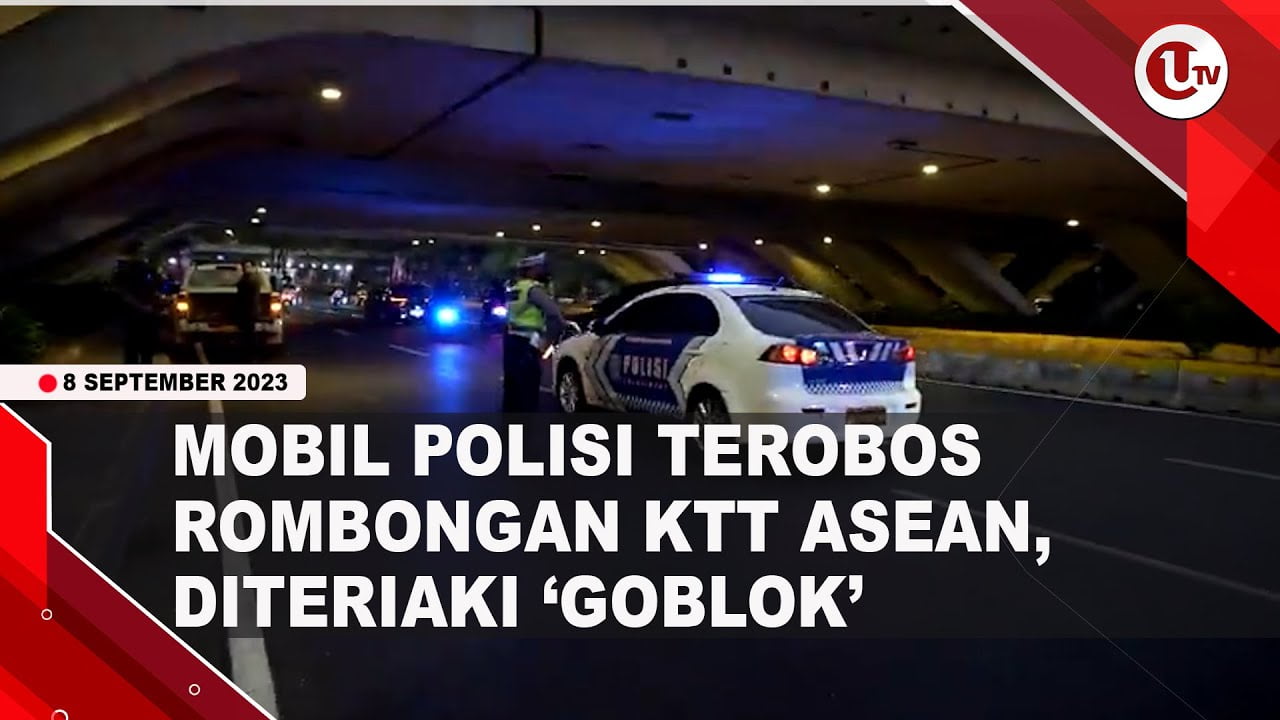 [Video] Mobil Polantas Terobos dan Nyaris Serempet Mobil Rombongan KTT ASEAN | U-NEWS