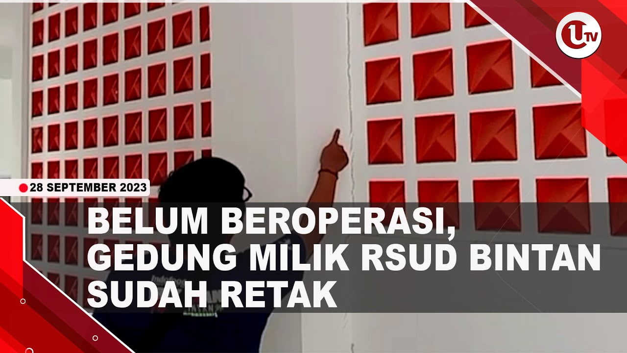 [Video] Gedung Pasien Anak di RSUD Bintan Sudah Retak