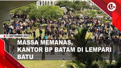 [Video] Demo di Kantor BP Batam Ricuh, Kaca Pecah Hingga Pagar Jebol | U-NEWS